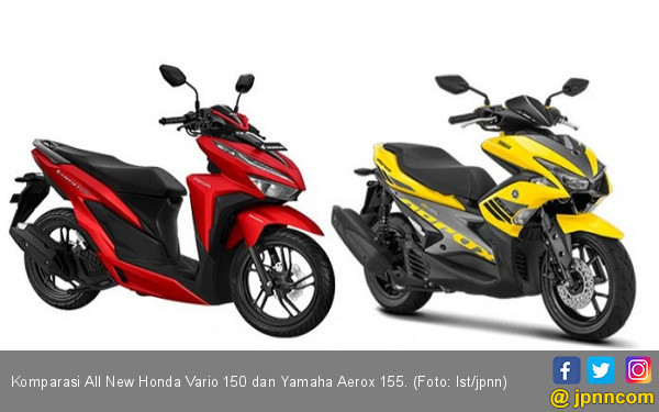 Yamaha Vario 150 Terbaru. Komparasi All New Honda Vario 150 dan Yamaha Aerox 155