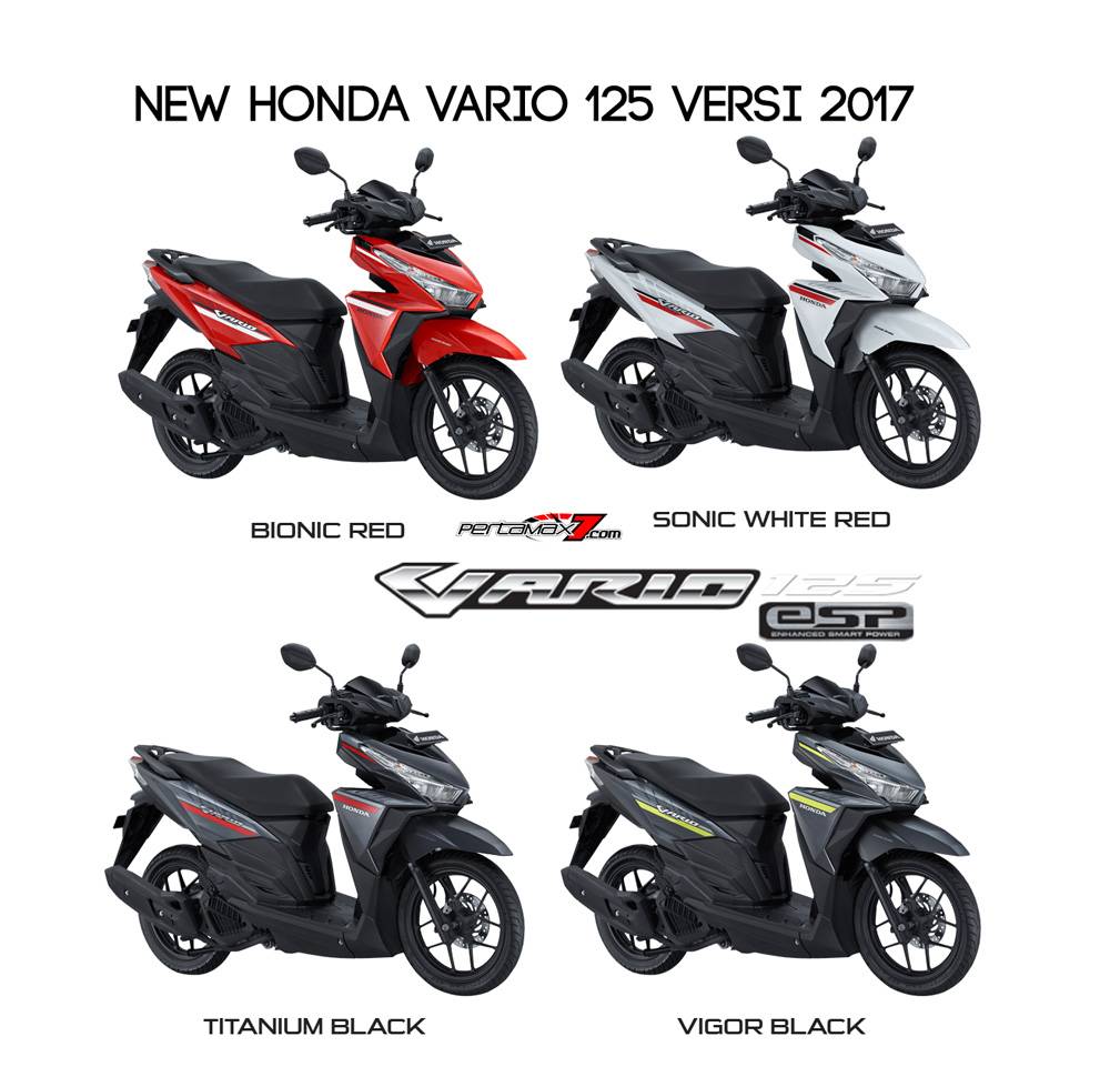 Harga Vario Techno 2017 Baru. Warna Baru Honda Vario 125 Versi 2017, Harga Mulai Rp.18,175 Juta